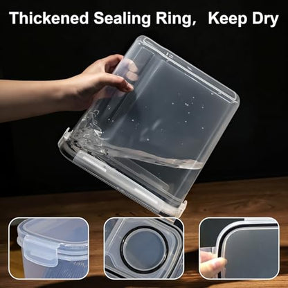 3D Printer Filament Storage Box, 4-Pack Dry Box with Reusable Silica Gel Desiccant for 1KG PLA ABS PETG Filament Spools, Prevent Moisture