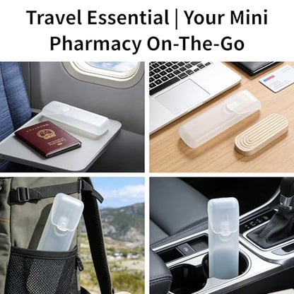 4 Pcs Mini Storage Boxes, Clear Lid Organizer Containers, Random Colors(MIXED)