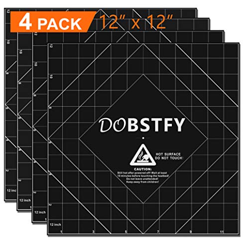 3D Printing Build Surface,with Premium Adhesive 3D Printer Heat Bed Platform Sticker Sheet,for Ender 3 Max Neo/CR 3040 Pro/CR 10 V3/CR 10S Pro V2/Ender 3 S1 Plus/4Pack 12x12inch(305mmx305mm) - size: 310x310mm (Pack of 4)