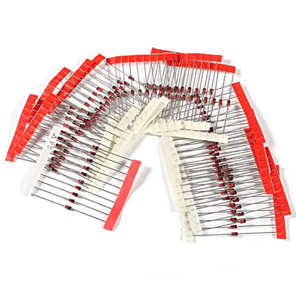 14 Value 140pcs 1W Zener Diodes Assortment Kit 3.3V 3.9V 4.7V 5.1V 6.2V 6.8V 8.2V 10V 12V 15V 16V 18V 20V 24V - style: 140pcs