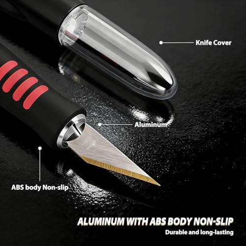 EHDIS Precision Hobby Knife Set 360 Degree Swivel Blade Craft Cutting Knife with Replacement Blades for Art, Working-Stencil, Scoring, Scrapbooking, Architecture Modeling, Crafting