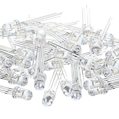 EBOOT 100 Pcs Clear Light Emitting Diodes Bulbs LED Lamp,5mm,Multicolor 02 - color: Rgb Multicolor Common Anode