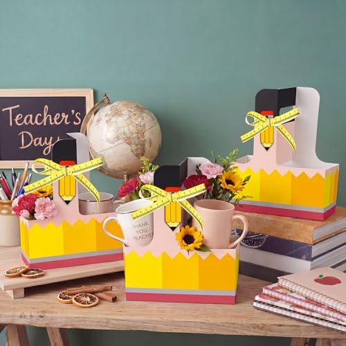 24 Set 2 Cup Pencil Drink Carrier with Handle - color: Pencil