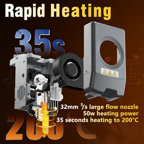 3-Pack 0.4MM Upgrade High Flow Hotend Kit for Flashforge AD5X Nozzle, All Metal 3s Quick-Detachable Nozzle kit,HTR 550°C Hardened Steel Nozzle,32mm³/s High Flow,600mm/s High-Speed AD5X Parts - color: 3PK 0.4MM AD5X Nozzle