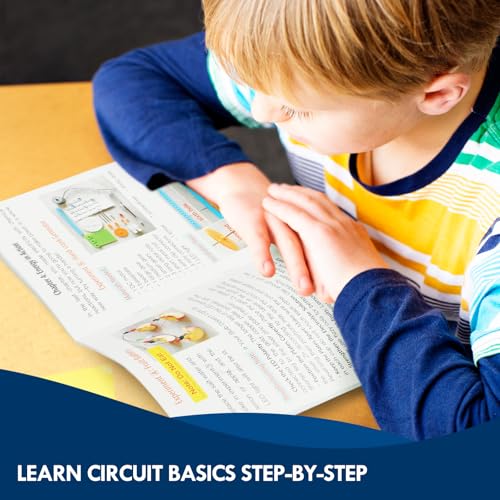 STEM Electric Circuit Kit, Electricity Science Project Light Bulb Experiments for Kids Teens, Electrical Engineering Kits Age 8-12 12-14, Fruit Energy Projects Circuits Experiment