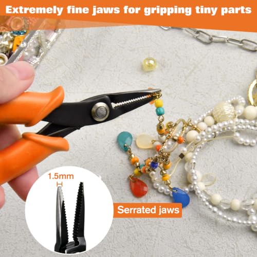 Mini Long Nose Pliers Specialty Pointed Nose Tweezer Nose Pliers - style: Long Nose Pliers Serrated Jaws