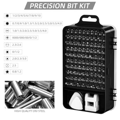 115-in-1 Precision Screwdriver Set, Magnetic Electronics Repair Tool Kit