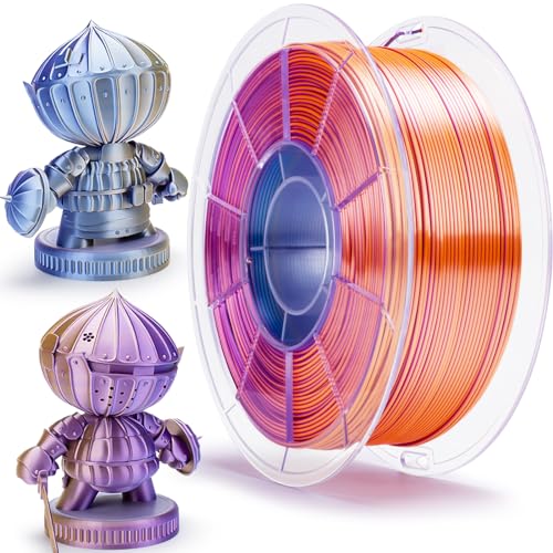 ZIRO PLA Filament 3-in-1, 1.75mm 1kg, Color Change by Angle, Moonlit Lake - color: Moonlit Lake(silk)