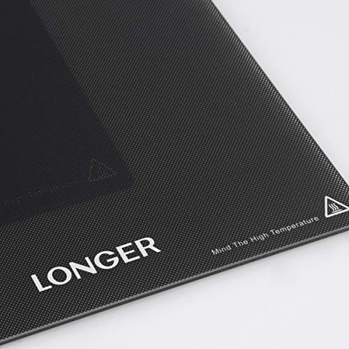 LONGER lk4pro lk4 Glass Bed Upgraded ，Thickness 4mm 235x235mm Flatness Below 0.2mm Four Corners Rounded R5mm Lattice Glass ，High Hardness Durable Glass Platform for 3D Printer - size: MH-X9NO-RUJ8