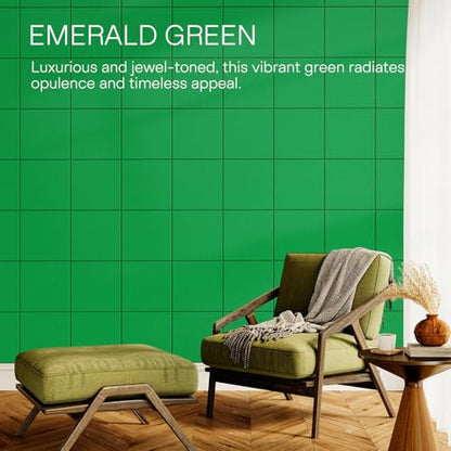 MaxGear Felt Bulletin Board 36" x 24", 6 Pack Emerald Green Felt Wall Tiles - color: Emerald Green, size: 36" x 24"