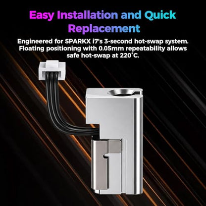 Creality Official SPARKX i7 Hotend Heating Assembly, Original 50W High-Power Heater for 300°C High-Temperature Printing, Quick-Swap Modular Design for Creality SPARKX i7 3D Printer - style: Hotend Heating Assembly