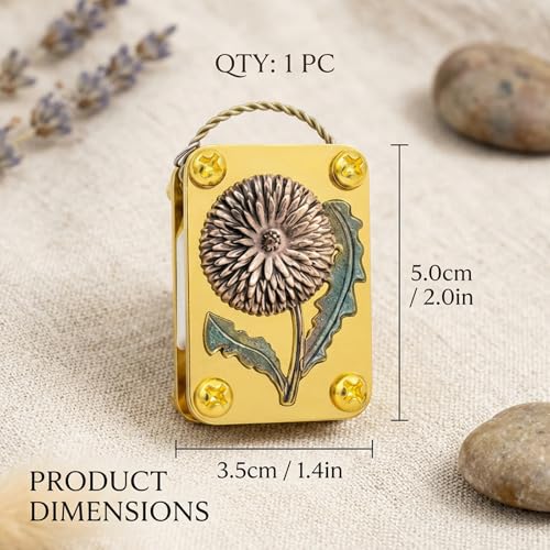 YXZVRF Mini Flower Press, Flower Press Keychain, Portable Pocket Flower Press for DIY Crafts and Nature Preservation, Ideal for Hiking and Botanical Art Projects