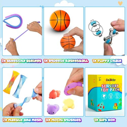 60Pack Fidget Toys Bulk for Adult Kids Age 5-7, 8-12, Sensory Autism Travel Must Have ADHD Autistic Figette Classroom Treasure Prize Box School Must Have Stress Anxiety Easter Basket Stuffers Gifts - style: 60pc