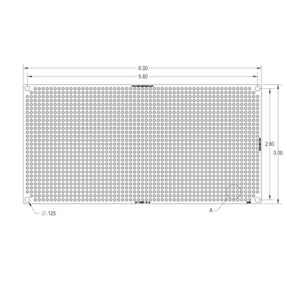 Double Sided ENIG Perf Board, PCB Board, Electronic Circuit Board for DIY Prototype Circuit, FR4, Plated Through Hole Solder Prototype Board, ST-PERF (3" x 6") - style: 3" x 6"