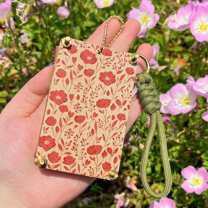 Happinit Mini Flower Press Kit, Pocket Flower Press Small, Miniature Flower Press, DIY Pressed Flower Plant Preservation Kit for Arts and Crafts Lovers - color: Rectangle Gold