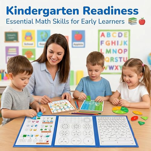 Magnetic Fraction Playbook With Tiles And Circles For Kids Grades 3 To 6