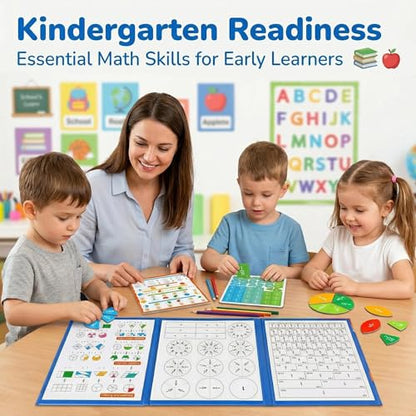 Magnetic Fraction Playbook With Tiles And Circles For Kids Grades 3 To 6