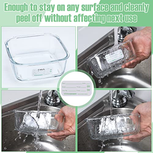 Outus 3000 Pcs Removable Food Labels for Restaurant Containers, 1 x 2 Inch