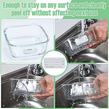 Outus 3000 Pcs Removable Food Labels for Restaurant Containers, 1 x 2 Inch