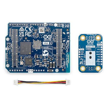Arduino UNO Q 4GB + Modulino Knob — Plug‑and‑Play Rotary Encoder Input Bundle for AI, IoT, Robotics & Prototyping | Linux + Arduino | No‑Solder Modular Expansion