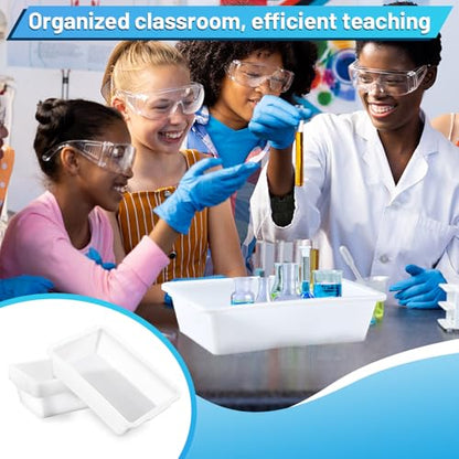 Remerry Plastic Containment Tray for Lab, 6 Pack, 15 L X 10.8 W X 4 H - size: 15 L x 10.8 W x 4 H
