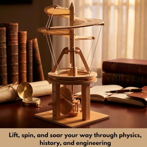 Pathfinders STEM Kit – Leonardo da Vinci Helicopter Model kit Science Kits | stem Toy Physics Toys | Engineering | Learning Resources
