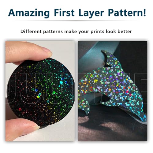 for Snapmaker U1 Build Plate（Circle + Galaxy）270x270mm Double-Sided Texture PEI Heated Bed Platform, Flexible and Detachable Heatingbed Made of Spring Steel for Snapmaker U1 Parts - color: Circle+Galaxy