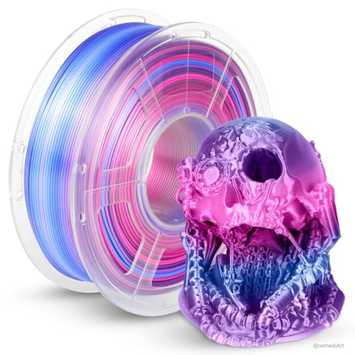 JAYO Silk Rainbow PLA+ 3D Printer Filament 1.75mm, 1.1kg - color: Silk Rainbow 02, size: 1.1KG
