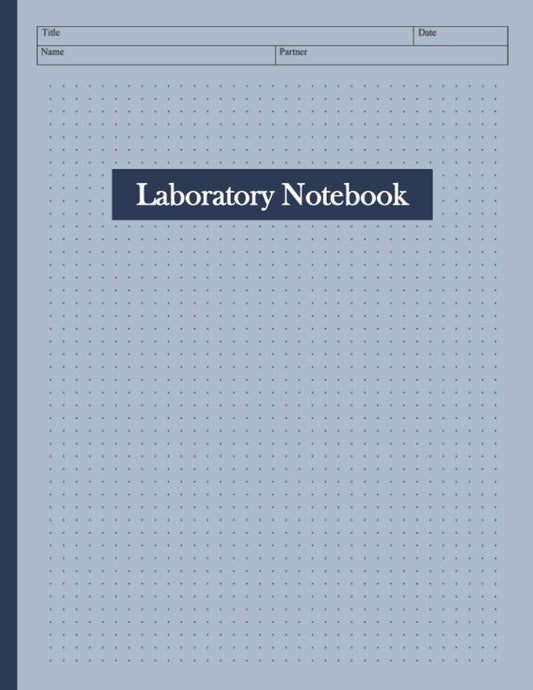 Laboratory Notebook: Bullet Lab Notebook for High School, College, Graduate Research, or Independent Research - 154 Pages - 8.5" x 11"