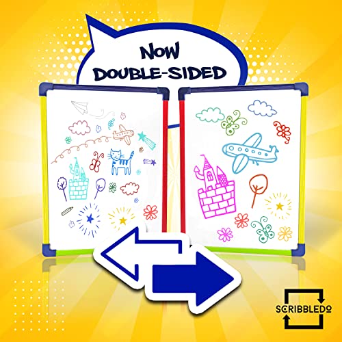 ScribbleDo 10 Pack Magnetic Dry Erase Board for Kids Whiteboard 9”x12” Includes White Board for Writing Learning & Drawing Art Educational Kids Toy