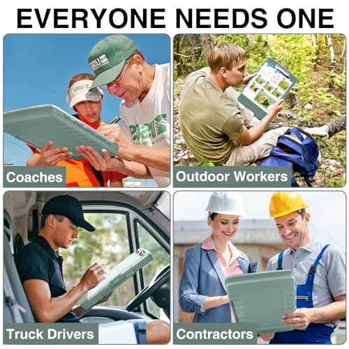 Sooez Original Clipboard with Dual Storage, Heavy Duty Clip Boards 8.5x11 - color: Green