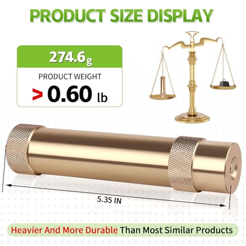 Brass Garden Hose Nozzle, 3/4inch GHT Adjustable Twist Spray Nozzle, 2 Pack