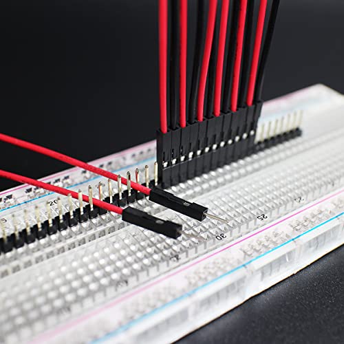 Breadboard Jumper Wires 20AWG, Bestlus Exclusives Male to Male Jumper Wires 6''/15CM Pack of 120 Square Head 0.1'' (15CM / 6'', M/M, Red x 60 Pieces Black x 60 Pieces) - color: Male-Male, 15CM- BR, size: 15CM / 6''