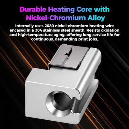 Creality Official SPARKX i7 Hotend Heating Assembly, Original 50W High-Power Heater for 300°C High-Temperature Printing, Quick-Swap Modular Design for Creality SPARKX i7 3D Printer - style: Hotend Heating Assembly