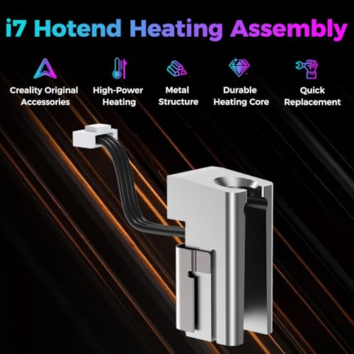 Creality Official SPARKX i7 Hotend Heating Assembly, Original 50W High-Power Heater for 300°C High-Temperature Printing, Quick-Swap Modular Design for Creality SPARKX i7 3D Printer - style: Hotend Heating Assembly