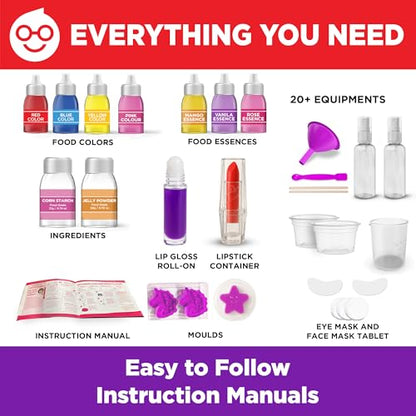 Doctor Jupiter Glam Science, DIY Makeup Craft Kit for Kids Ages 6,7,8+ - style: Glam Science Kit: 6+