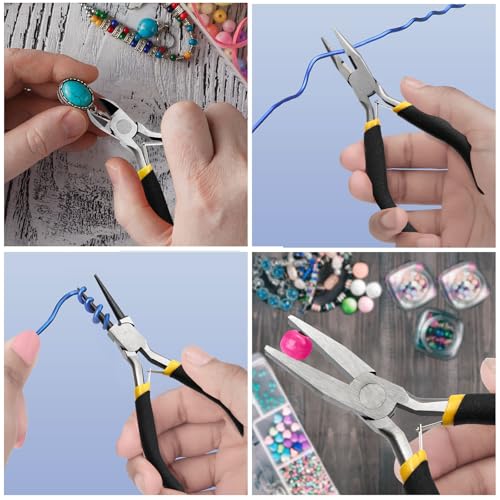 8Pieces 4.5 Inch Mini Pliers for Jewelry Making