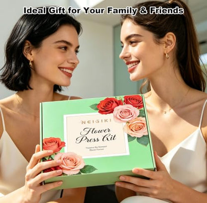 Wooden Flower Press Kit, 10 Layers 11" x 11" Large Size for Adult Teen - size: 11 inch 10-Layer Flower Press Kit