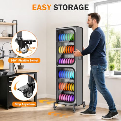 Orionix 6-Tier Heavy-Duty 3D Printer Filament Storage Holds 42 Spools 1kg - color: E-3 Tier (42rolls)