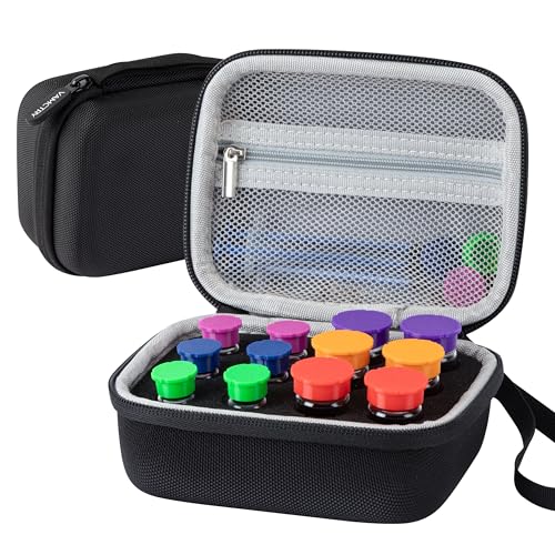 Peptide Case for Fridge, 12 Slots Insulin Vial Protector Organizer Bag, Peptide Vial Storage Case for 1ml 3ml 5ml 10ml Vials, Diabetes Insulin Carrying Case - size: Black-12 Slots