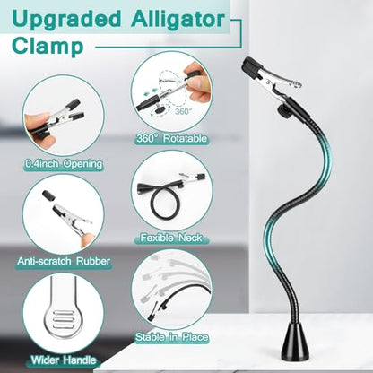 IVMAIE 12X Helping Hands Soldering Station, Magnifying Glass with light, 4 Magnetic PCB Holder Arms, Non-Slip Weighted Base Magnifier, Third Hand Soldering Tool for Soldering Jewelry Hobby Craft