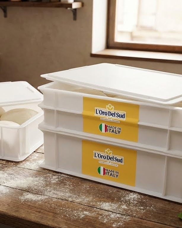 L'Oro Del Sud Commercial Dough Proofing Box Tray with Lid, White, 2 Trays - size: 2 Pack
