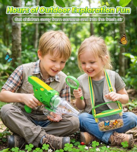 Bug Catcher for Kids Age 3-12, Bug Vacuum Catching Kit with Bug Collector