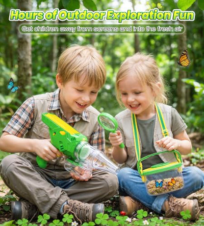 Bug Catcher for Kids Age 3-12, Bug Vacuum Catching Kit with Bug Collector