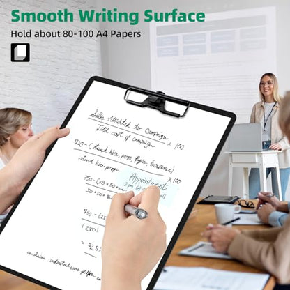FRETONBA 2 Pack Clipboard with Pen Holder, Black - style: 2 Pack-Black