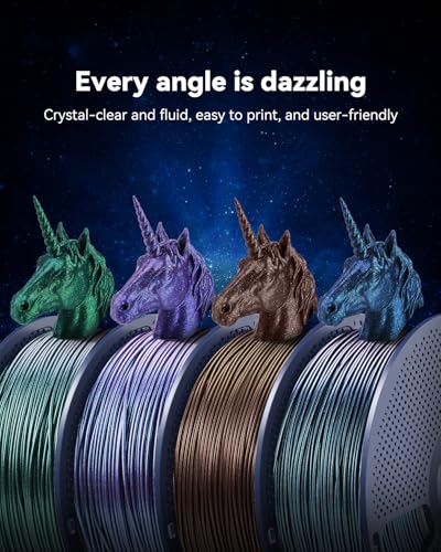 SUNLU 2KG Galaxy PLA Filament 1.75mm, Galaxy Brown+Purple - color: Pla Galaxy Star Brown+purple