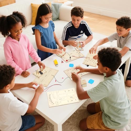 STEM Science Kits for Kids Ages 8-12, Wood Arts and Craft Kits for Boys 6-8, Wooden 3D Puzzles, STEM Toys for Boys Girls Age 8-12 5-7 8 10 12 13 14 Gift Idea. - style: SCIENCE-2