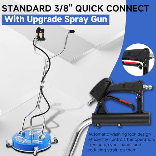 RIDGE WASHER 18’’ Pressure Washer Surface Cleaner with Dual Handle,4500 PSI - size: 18 Inch