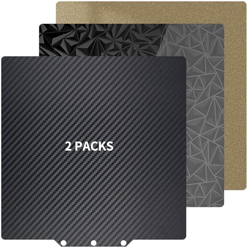 2 Pack PEO PET Build Plate and Textured PEI Sheet for Centauri Carbon - size: 260x271mm-2pcs