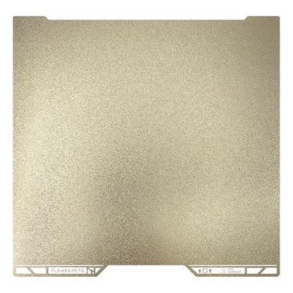 355x346mm Gold PEI Double Side Build Plate for Bambu Lab H2S/H2D, 3D Printer Parts Textured PEI Spring Steel Plate Print Bed for Bambulab H2D 3D Printers - size: 355x346mm